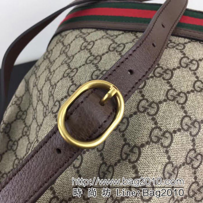 GUCCI古馳原單 新款專櫃品質高仿原單貨實物實拍540457 啡膠啡皮桶包 HY1142